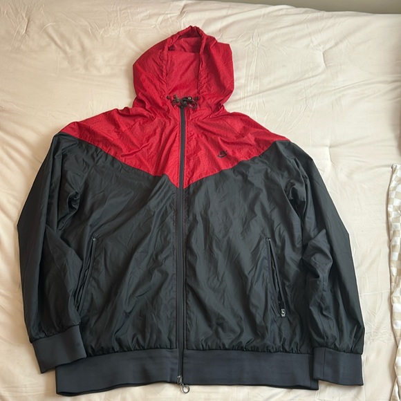 Nike Full Zip Hooded Windbreaker Jacket RN#56323 - Picture 1 of 4